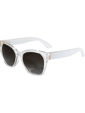 Women's Grey Oversized Cateye Polarized Sunglasses UV400 Protection Retro